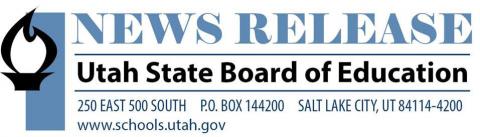 News Release from Utah State School Board headline