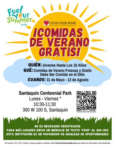 Free Summer Meals Santaquin Spanish
