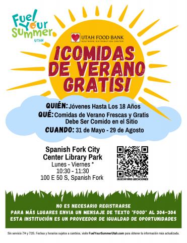 Free Summer Meals Spanish Fork Spanish